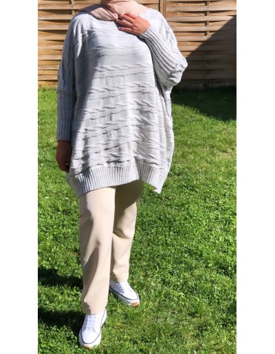 Pull Oversize Gris