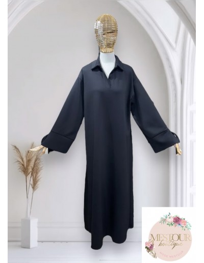 Robe Saya Col Polo Noir